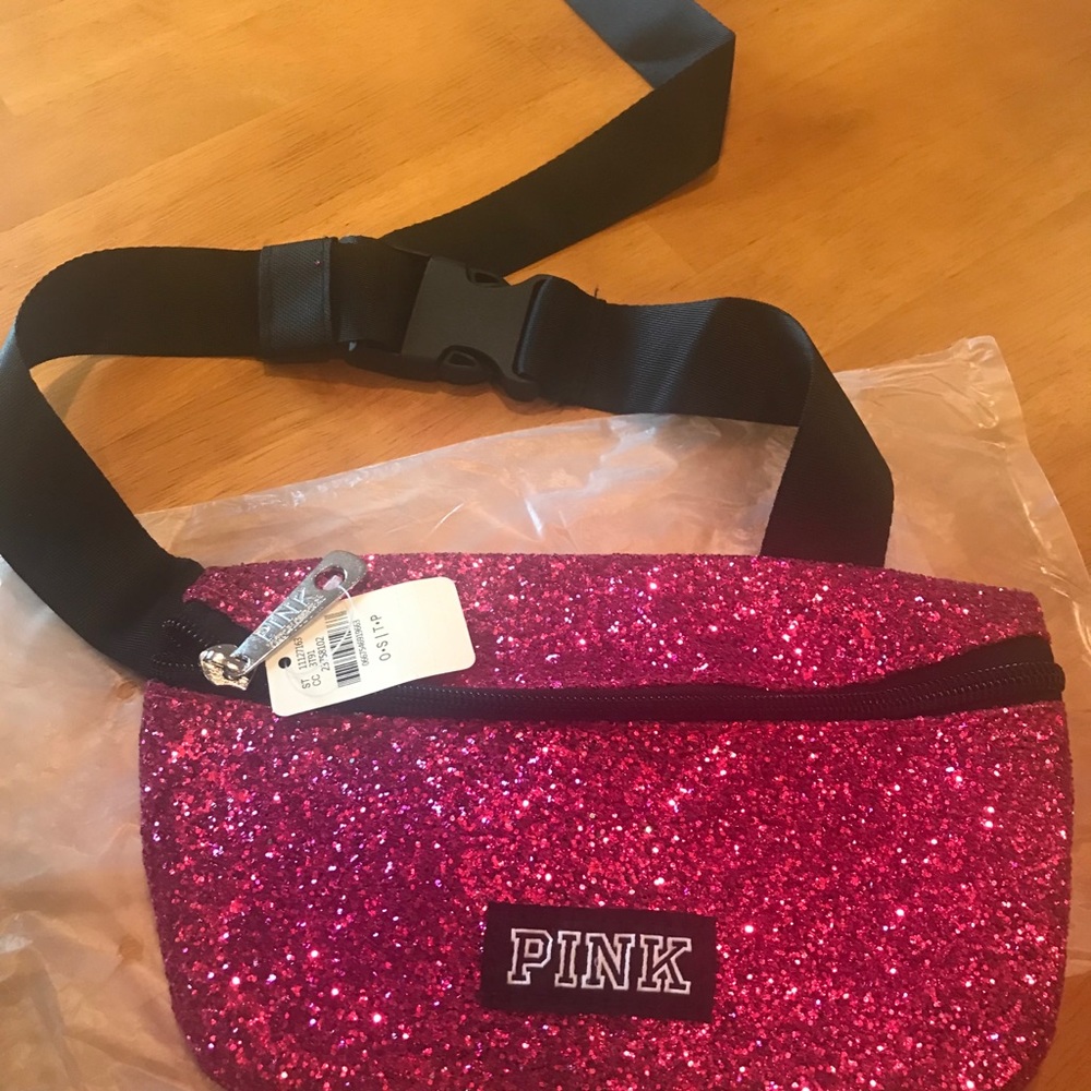 Victoria Secret Pink Sparkle Hip Bag
